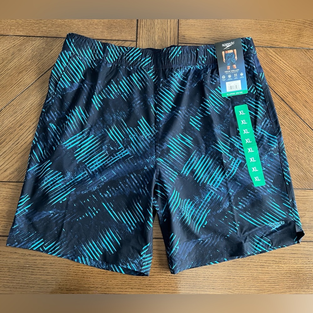 Speedo Men's Tech Volley UPF 50 Bathing Suit Shorts